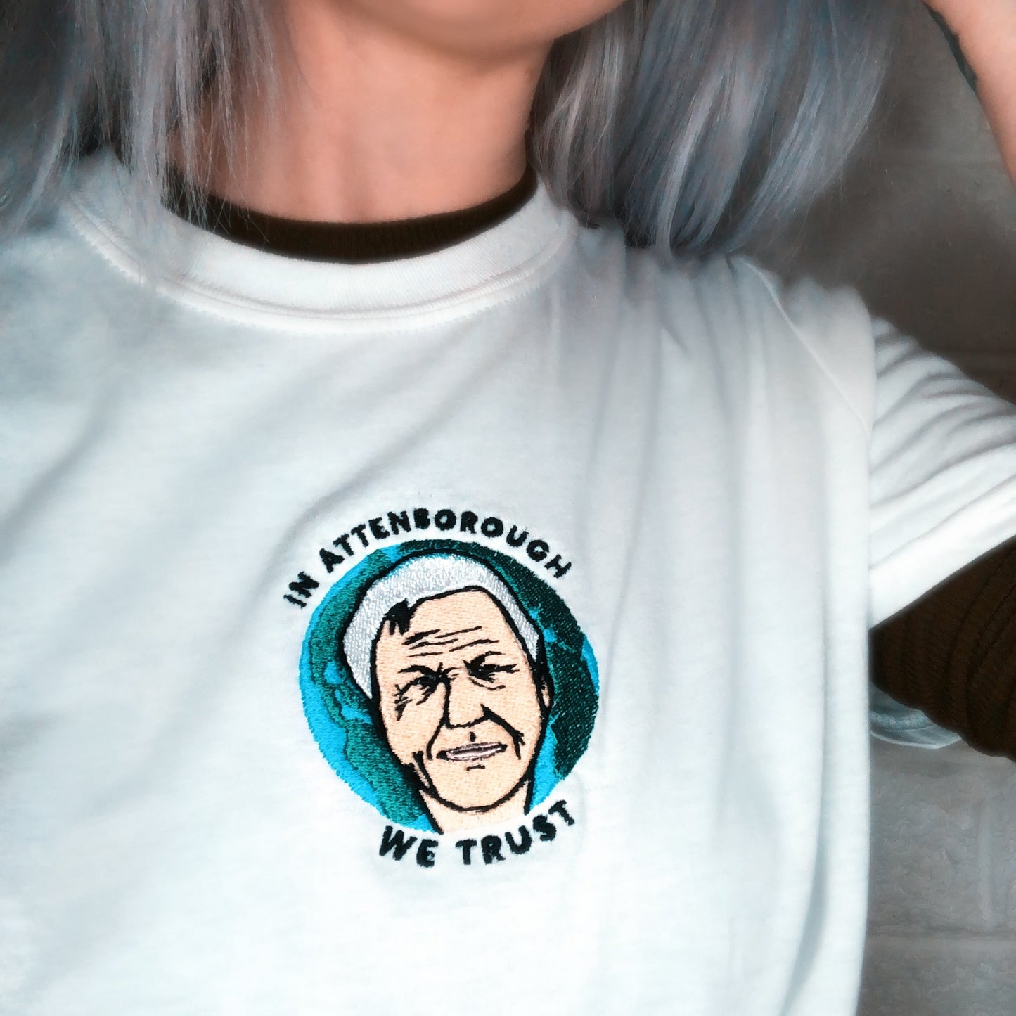 In Attenborough We Trust - XL/WHITE