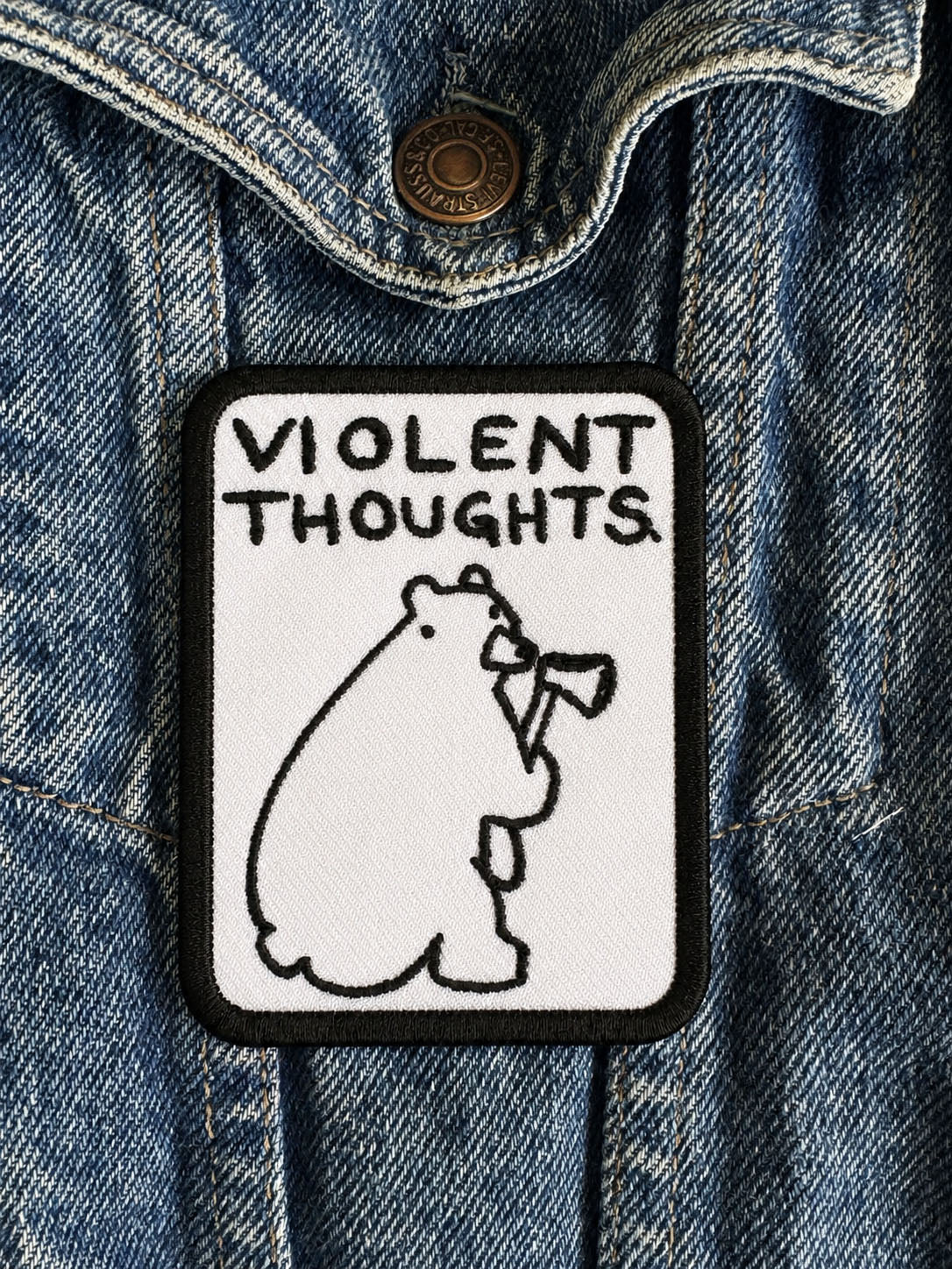 🪓 “VIOLENT THOUGHTS” - Iron On Patch