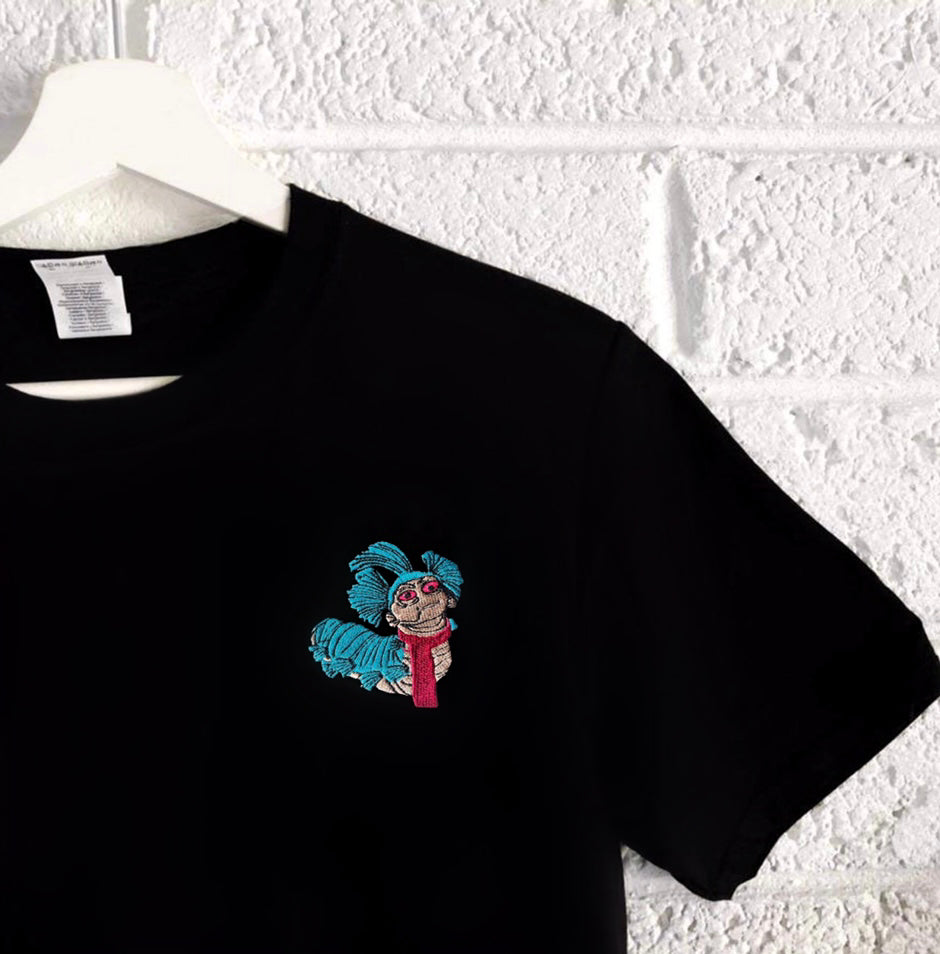 William the Worm Labyrinth- Unisex Embroidered Print