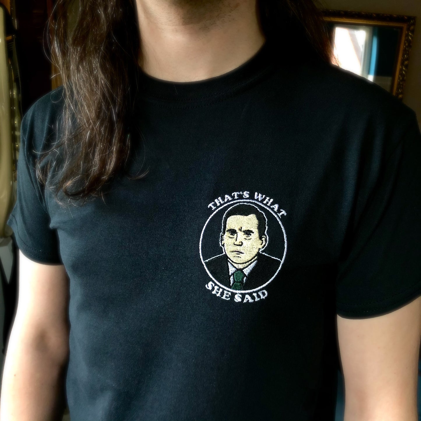That's What She Said - Grey/Black/White - Unisex Embroidered Print