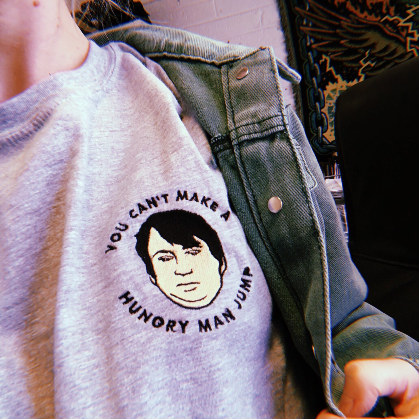Hungry Mark Corrigan - Unisex Embroidered Tshirt Print