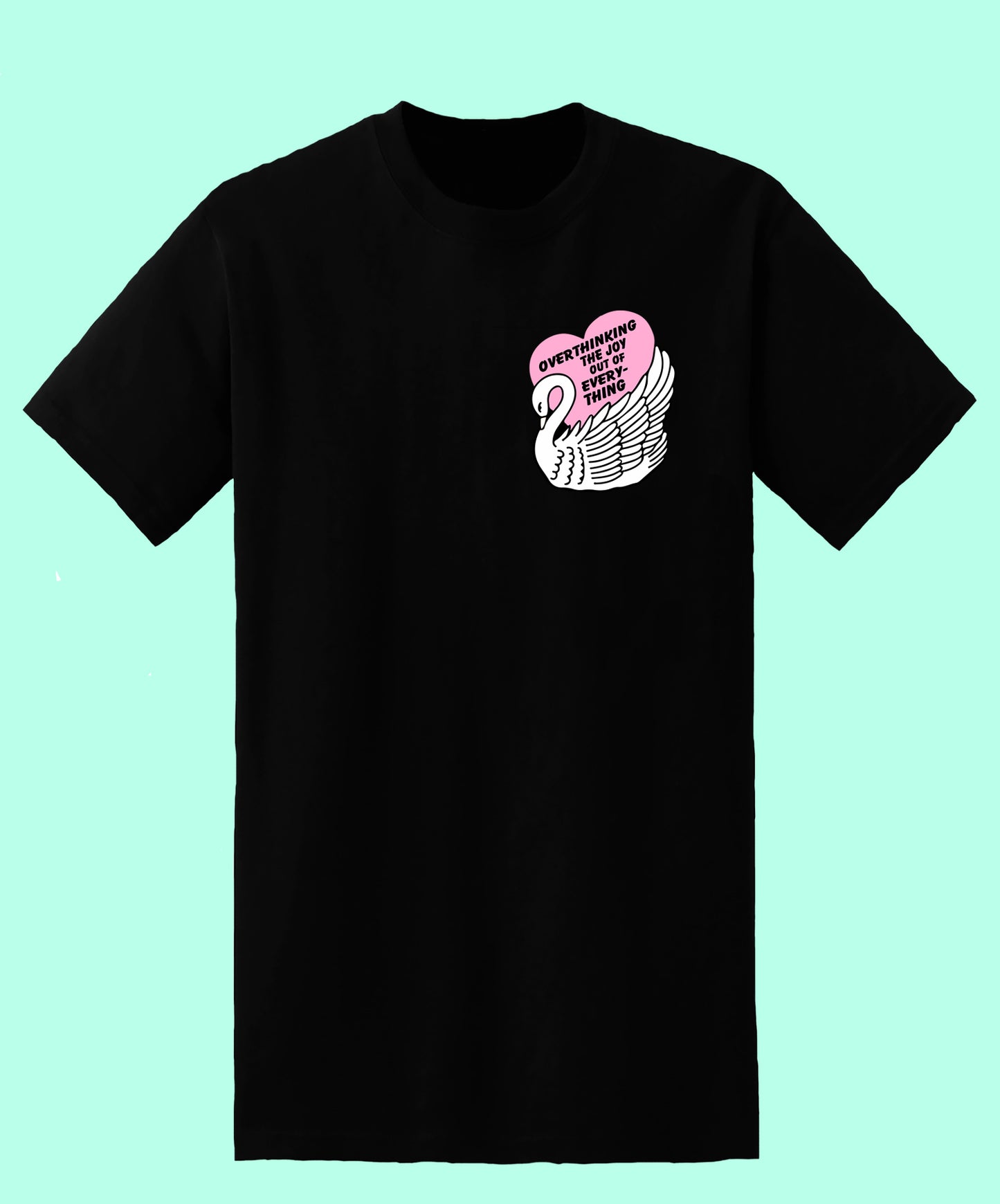 Overthinking Swan - White/Black
