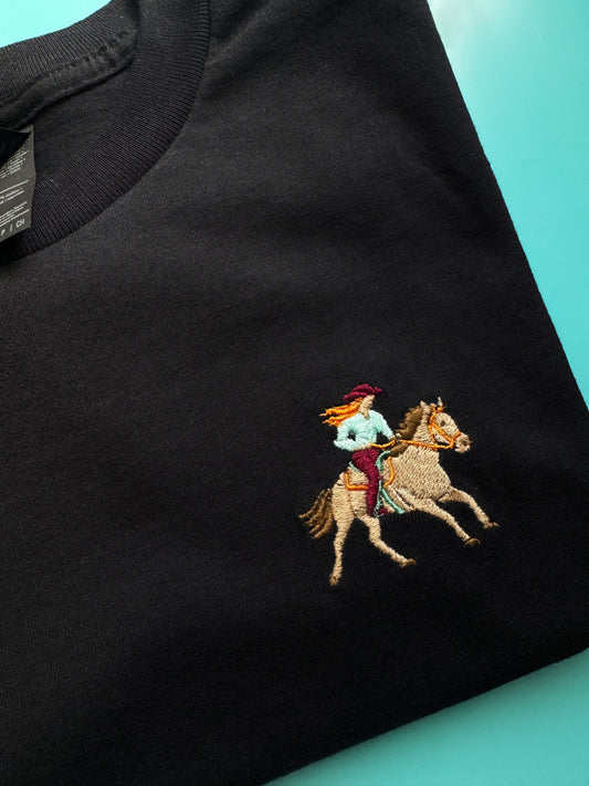Mini Cowgirl - Unisex Embroidered Print