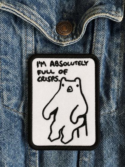 🥔 “I’M ABSOLUTELY FULL OF CRISPS” - Iron On Patch
