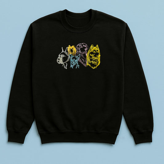 Dog Gang  - Embroidered Unisex Sweaters