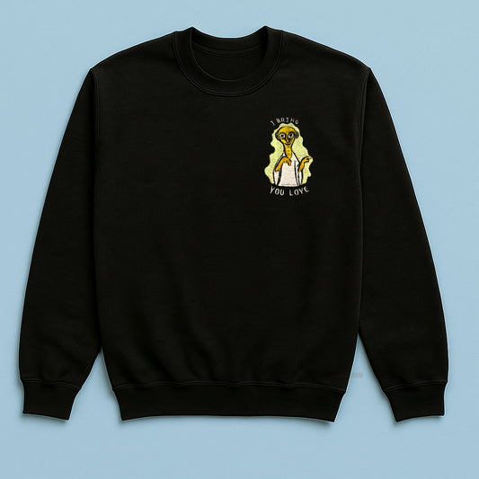 I Bring You Love - Unisex Glow in the Dark Embroidered Sweaters
