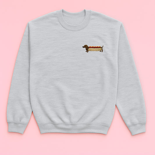 Hot Dog - Embroidered Unisex Sweaters