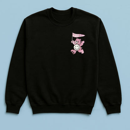I Don't Care Bear - Embroidered Unisex Sweaters