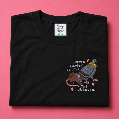 Never Forget To Love The Unloved - Abbie Rosie Embroidered Tee