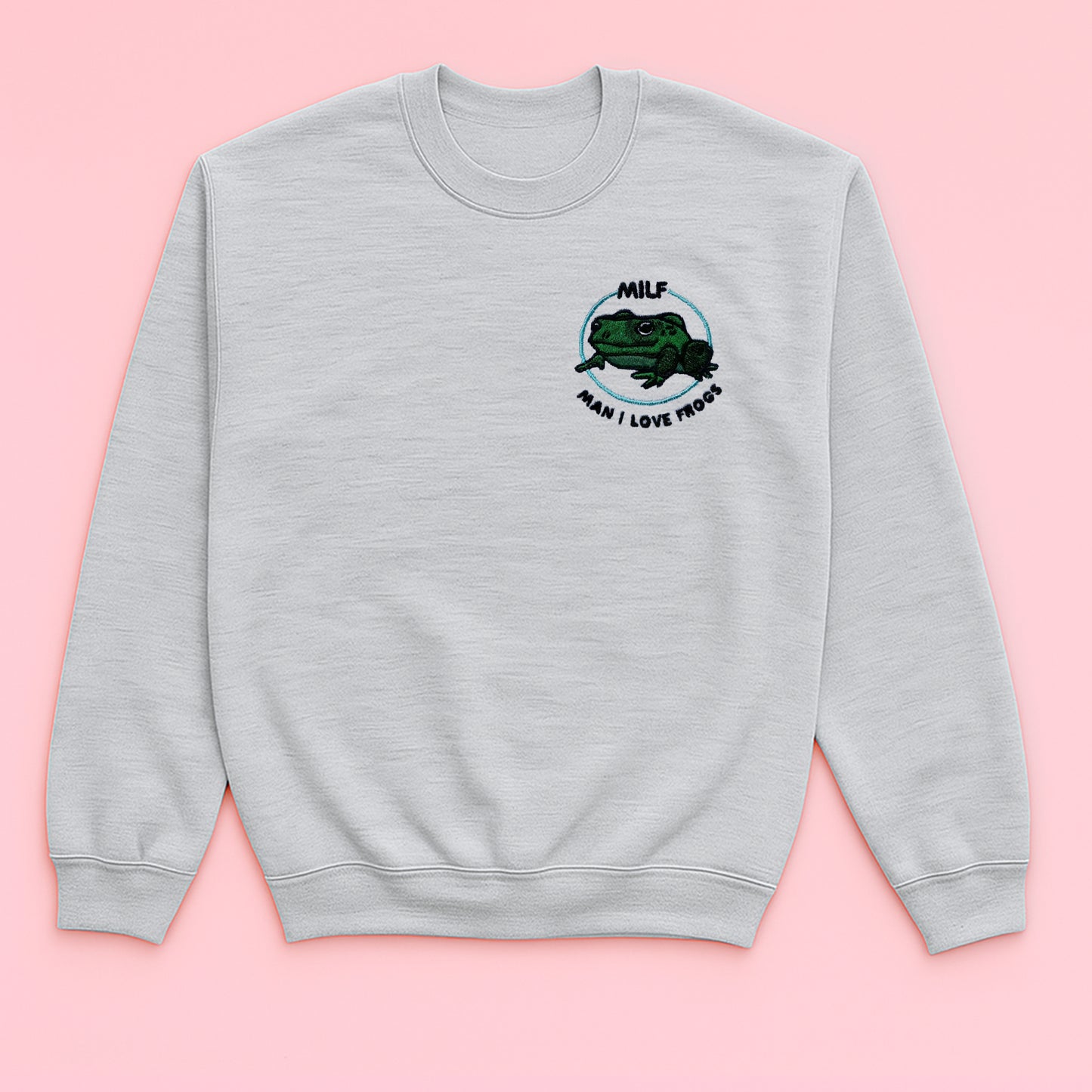 MILF - Man, I love frogs! - Embroidered Unisex Sweaters