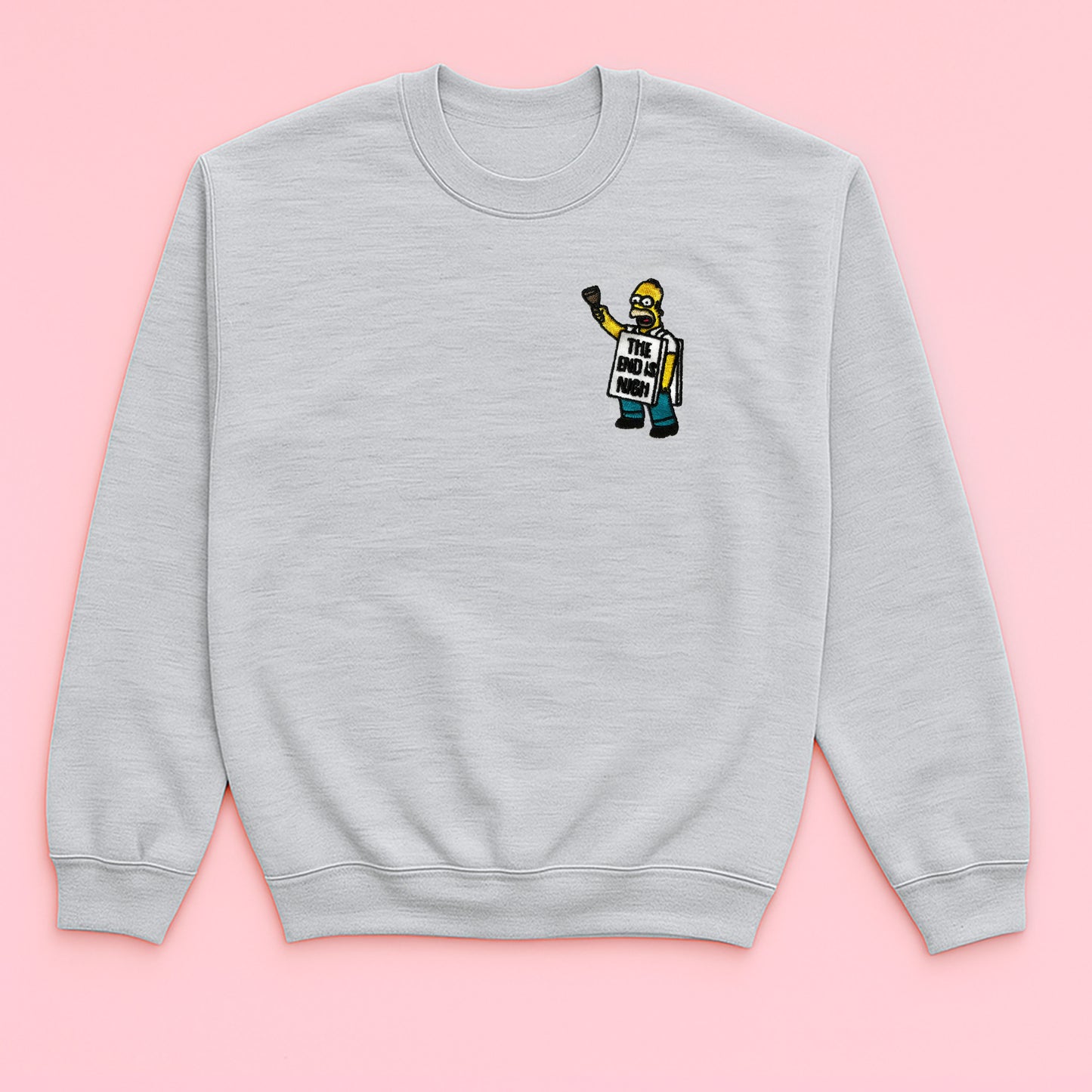 The End Is Nigh- Embroidered Unisex Sweaters