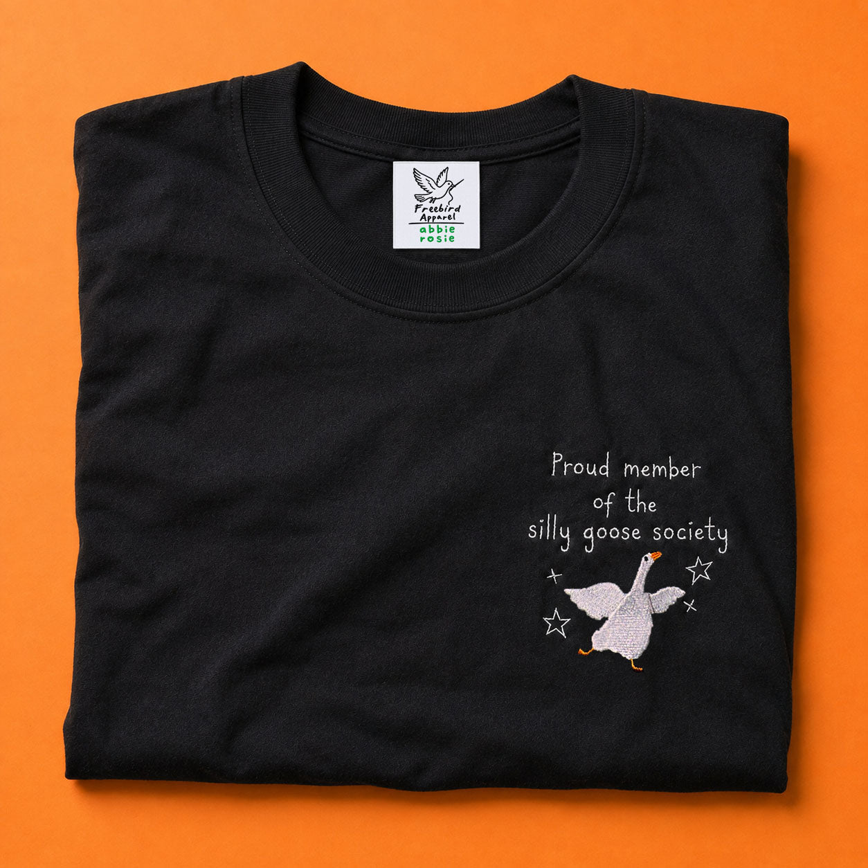 Member of the Silly Goose Society - Abbie Rosie Embroidered Tee