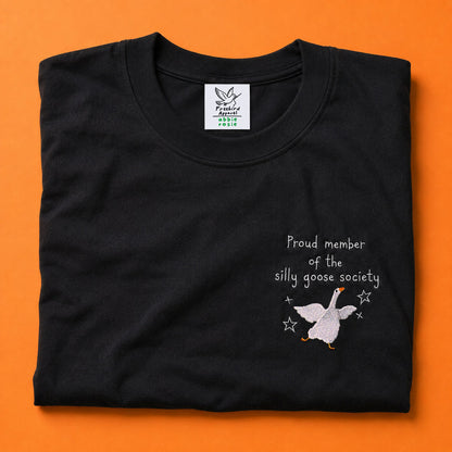 Member of the Silly Goose Society - Abbie Rosie Embroidered Tee