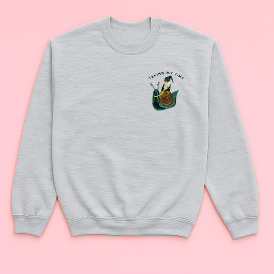 Taking My Time - Embroidered Unisex Sweaters