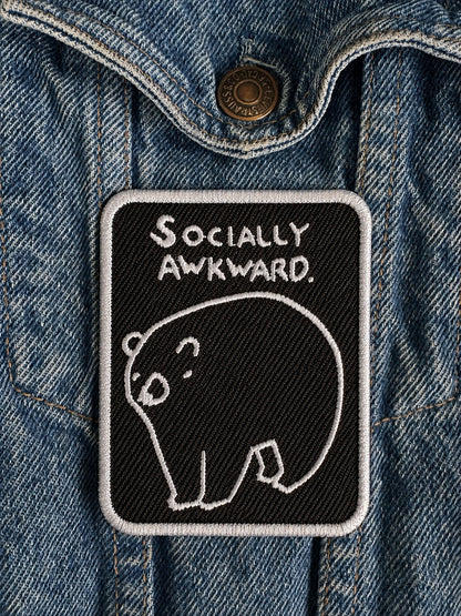 🖤 “SOCIALLY AWKWARD” - Iron On Patch