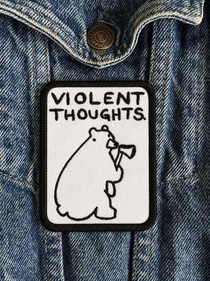 🪓 “VIOLENT THOUGHTS” - Iron On Patch