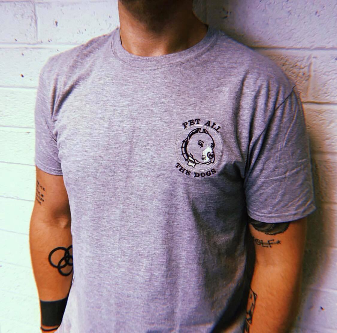 Pet All The Dogs- Unisex Embroidered Print