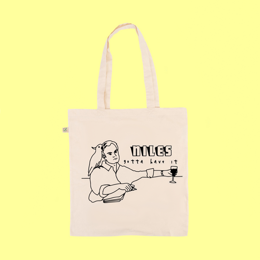 Niles Gotta Have It - Frasier fan art - Earth Positive Ethical tote.