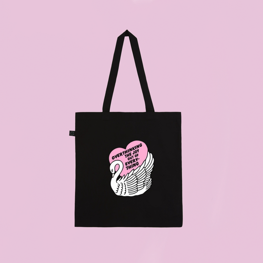 Overthinking The Joy Out Of Everything  - Earth Positive Ethical tote