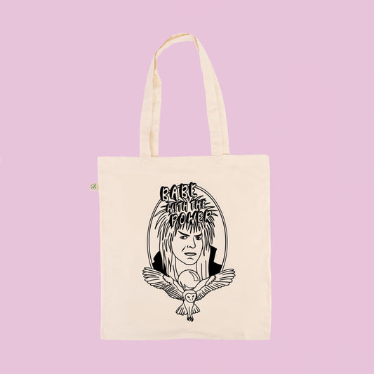 Labyrinth - You Remind Me of the Babe - Earth Positive Ethical tote.