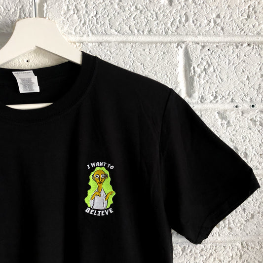 I Want To Believe  - Unisex Embroidered Print