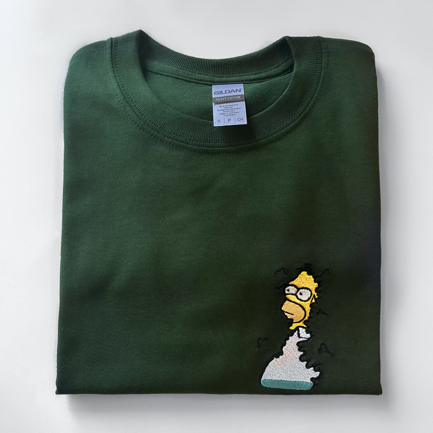 Disappearing Into Bushes - Unisex Embroidered T-shirt