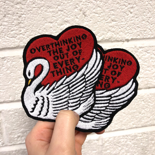 Overthinking The Joy Out Of Everything - Embroidery Patches