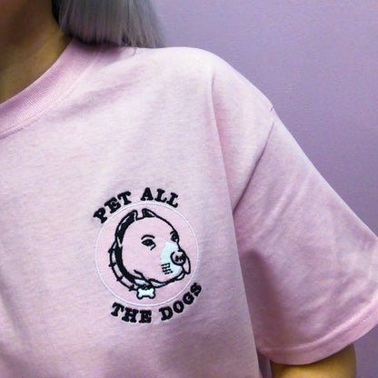 Pet All The Dogs- Unisex Embroidered Print