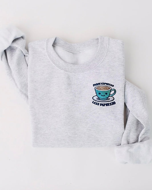 More Espresso - Embroidered Unisex Sweaters