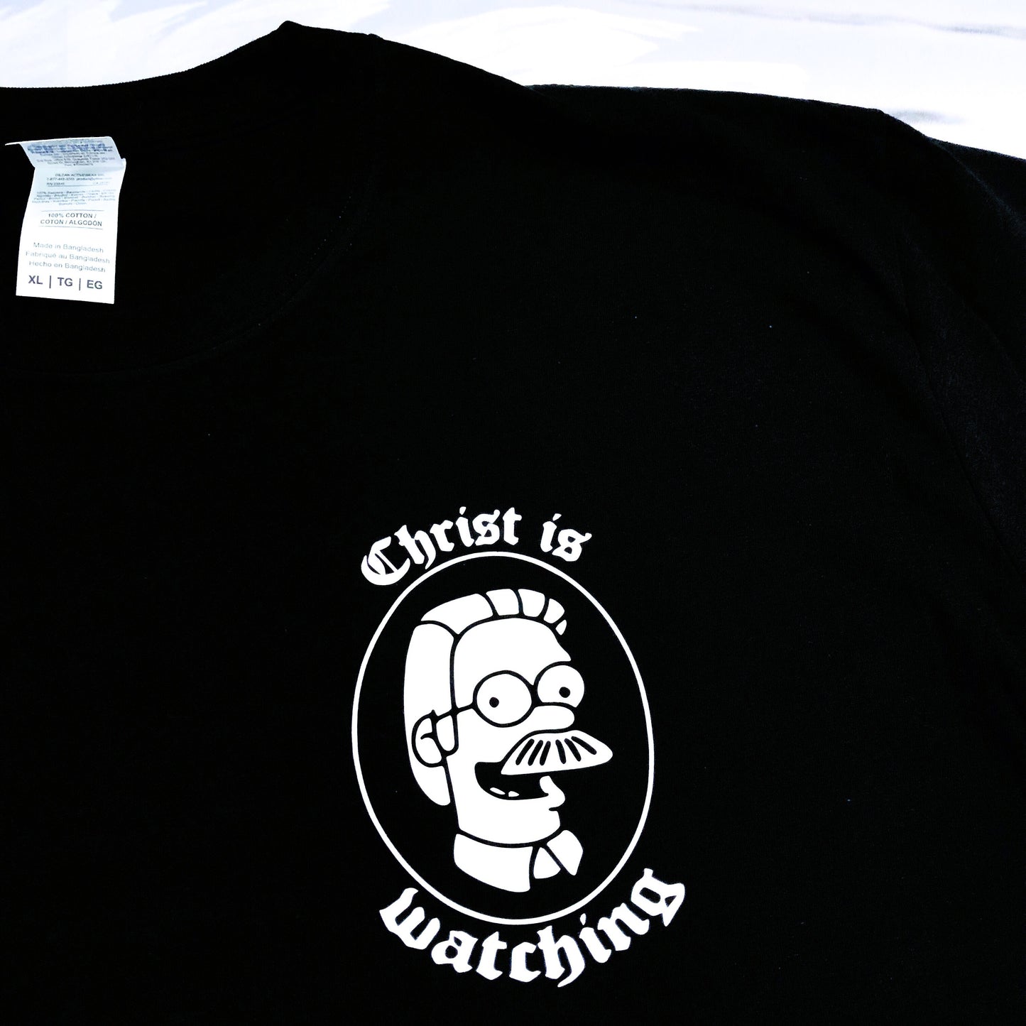Christ Is Watching - White/Black Unisex Tshirts