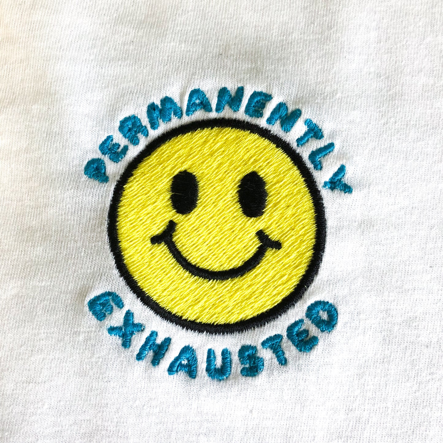 PERMANENTLY EXHAUSTED - Unisex Embroidered Tees