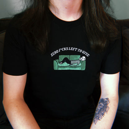 Zero F*cks Left To Give - Unisex Embroidered Print