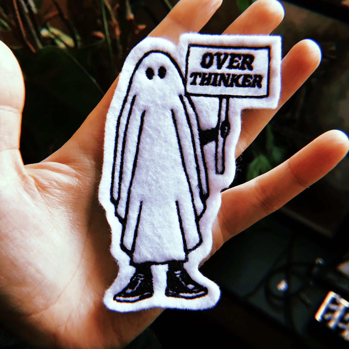 Overthinking Ghost - Embroidery Patches