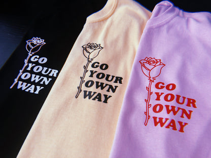 Go Your Own Way Rose - Unisex Tshirts