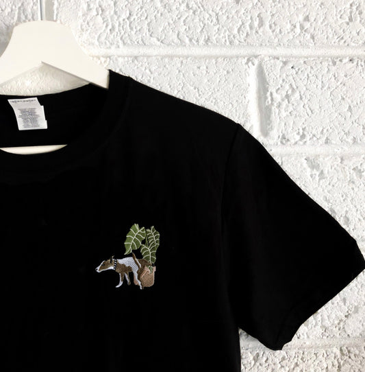 Dog Peeing - Unisex Embroidered Tee
