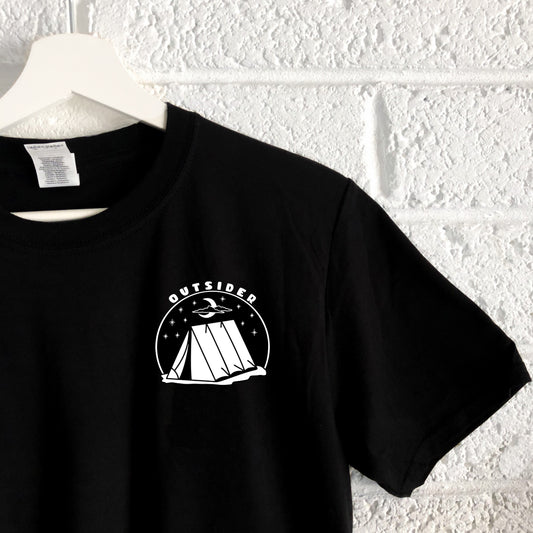 Outsider - White/Black Unisex Tshirts