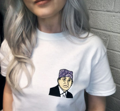 Prison Mike The Office - Grey/Black/White - Unisex Embroidered Print
